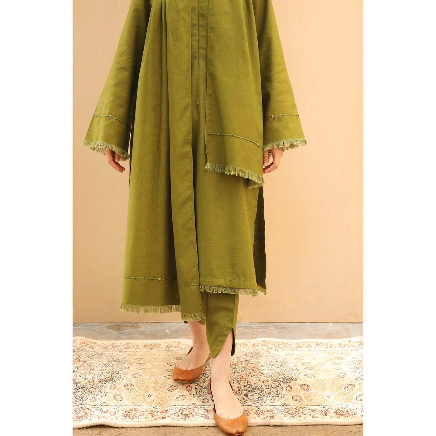 Green Elegance | 3-Piece Stitched Suit