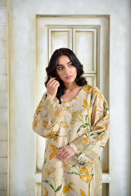 Ivory Flora | 2-Piece Stitched Suit